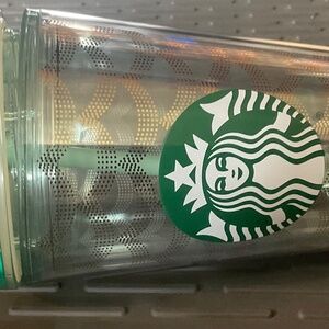 STARBUCKS  TUMBLER WITH LID AND STRAW   BRAND NEW